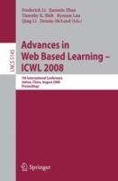 Advances in Web Based Learning - ICWL 2008: 7th International Conference, Jinhua, China, August 20-22, 2008, Proceedings - cover
