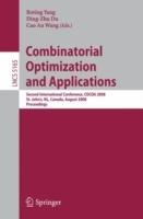 Combinatorial Optimization and Applications: Second International Conference, COCOA 2008, St. John's, NL, Canada, August 21-24, 2008, Proceedings - cover