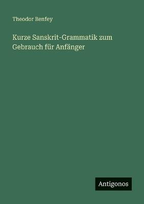 Kurze Sanskrit-Grammatik zum Gebrauch für Anfänger - Theodor Benfey - cover