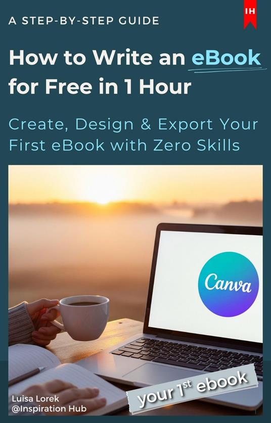 How to write your 1st ebook in 1h for free with canva step by step guide as ebook #bookmaking #canva