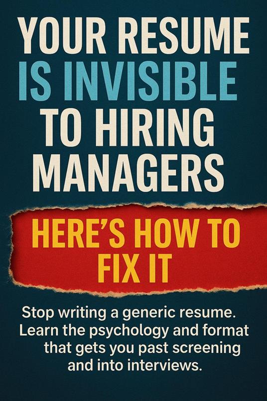 Your Resume Is Invisible to Hiring Managers Here's How to Fix It