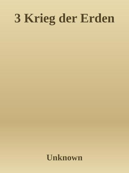 Krieg der Erden
