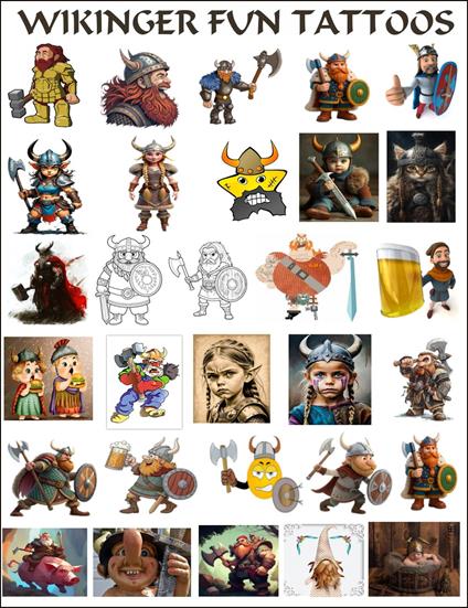194 Wikinger Fun Tattoos.