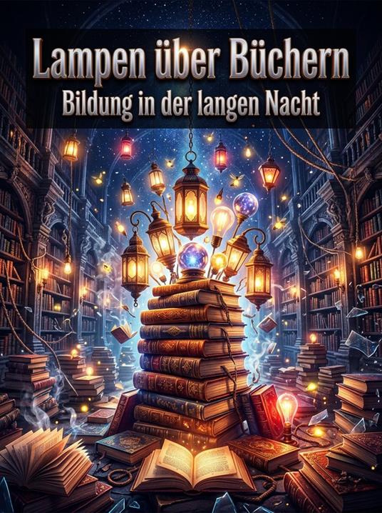 Lampen über Büchern