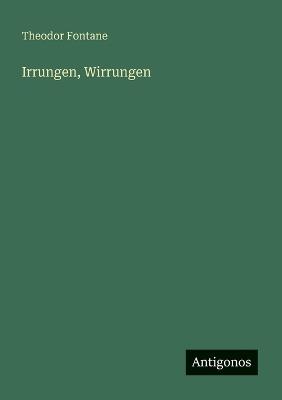 Irrungen, Wirrungen - Theodor Fontane - cover