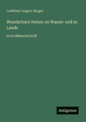 Wunderbare Reisen zu Wasser und zu Lande: in Großdruckschrift - Gottfried August Bürger - cover