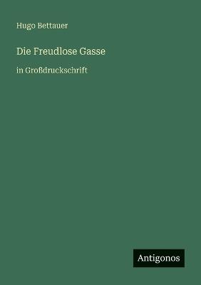 Die Freudlose Gasse: in Großdruckschrift - Hugo Bettauer - cover