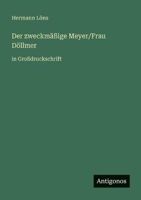 Der zweckmäßige Meyer/Frau Döllmer: in Großdruckschrift - Hermann Löns - cover