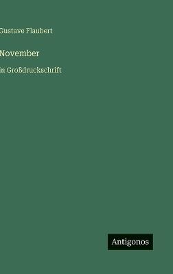 November: in Großdruckschrift - Gustave Flaubert - cover