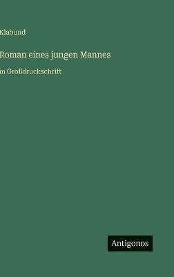 Roman eines jungen Mannes: in Großdruckschrift - Klabund - cover