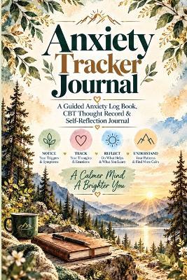 Anxiety Tracker Journal: A Guided Anxiety Log Book, CBT Thought Record Workbook & Mental Wellness Journal for Tracking Triggers, Physical Symptoms, Negative Thoughts, Grounding Exercises & Daily Reflection - Inge Baum - cover