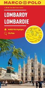 Lombardy Marco Polo Map (North Italian Lakes)