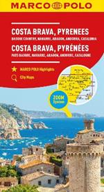Costa Brava Marco Polo Map: Includes Pyrenees, Basque Country, Navarre, Aragon, Andorra and Catalonia