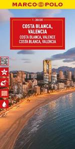 Costa Blanca Marco Polo Map: Including Valencia