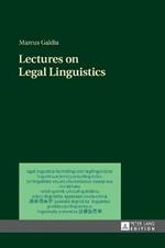 Lectures on Legal Linguistics