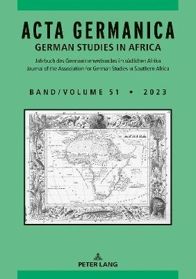 Acta Germanica: German Studies in Africa - cover