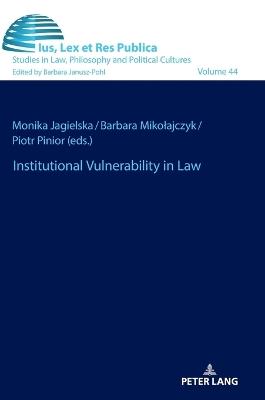 Institutional Vulnerability in Law - cover