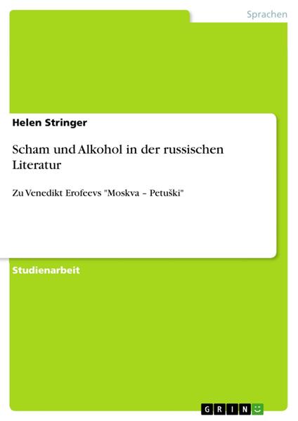 Scham und Alkohol in der russischen Literatur