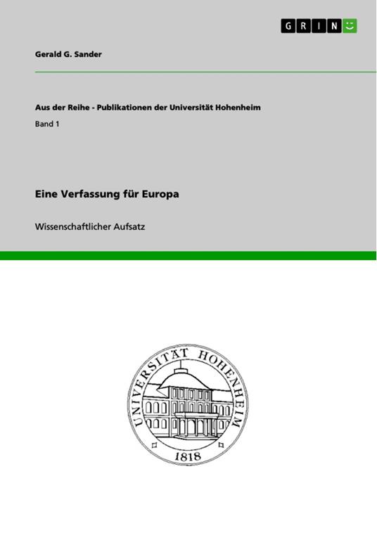 Eine Verfassung für Europa