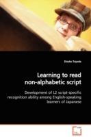 Learning to read non-alphabetic script - Etsuko Toyoda - cover