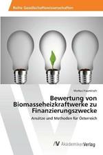Bewertung von Biomasseheizkraftwerke zu Finanzierungszwecke