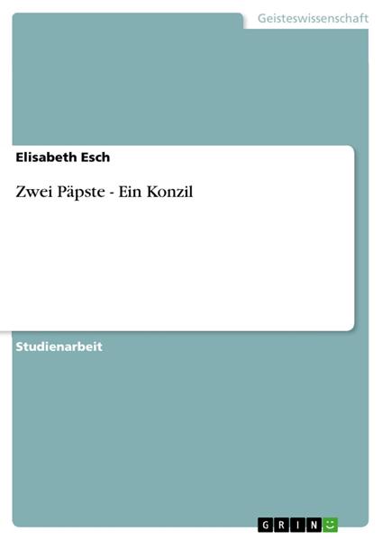 Zwei Päpste - Ein Konzil