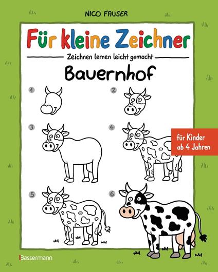 Für kleine Zeichner - Bauernhof - Nico Fauser - ebook
