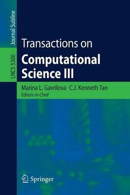 Transactions on Computational Science III - cover