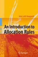 An Introduction to Allocation Rules - Jens Leth Hougaard - cover