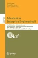 Advances in Enterprise Engineering II: First NAF Academy Working Conference on Practice-Driven Research on Enterprise Transformation, PRET 2009, held at CAiSE 2009, Amsterdam, The Netherlands, June 11, 2009, Proceedings - cover