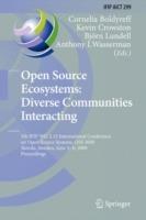 Open Source Ecosystems: Diverse Communities Interacting: 5th IFIP WG 2.13 International Conference on Open Source Systems, OSS 2009, Skövde, Sweden, June 3-6, 2009, Proceedings - cover
