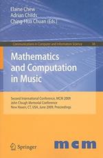 Mathematics and Computation in Music: Second International Conference, MCM 2009, New Haven, CT, USA, June 19-22, 2009. Proceedings