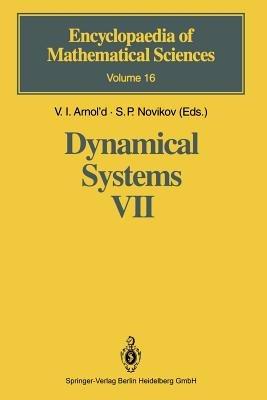 Dynamical Systems VII: Integrable Systems Nonholonomic Dynamical Systems - cover