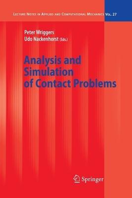 Analysis and Simulation of Contact Problems - cover