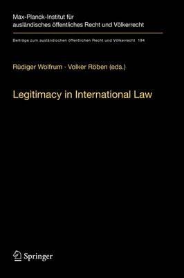 Legitimacy in International Law - cover
