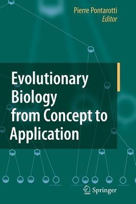 Evolutionary Biology from Concept to Application - cover