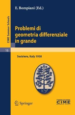 Problemi di geometria differenziale in grande: Lectures given at a Summer School of the Centro Internazionale Matematico Estivo (C.I.M.E.) held in Sestriere (Torino), Italy, July 31-August 8, 1958 - cover