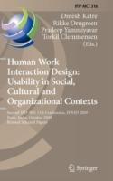 Human Work Interaction Design: Usability in Social, Cultural and Organizational Contexts: Second IFIP WG 13.6 Conference, HWID 2009, Pune, India, October 7-8, 2009, Revised Selected Papers - cover