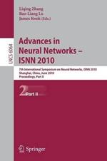 Advances in Neural Networks -- ISNN 2010: 7th International Symposium on Neural Networks, ISNN 2010, Shanghai, China, June 6-9, 2010, Proceedings, Part II