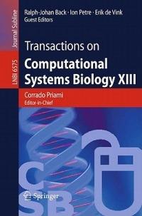 Transactions on Computational Systems Biology XIII - cover