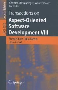 Transactions on Aspect-Oriented Software Development VIII - cover