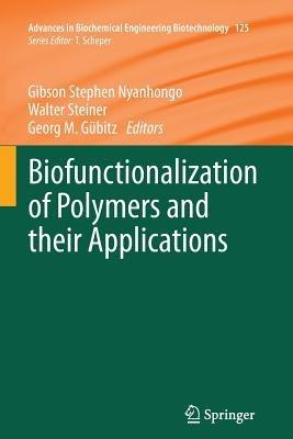 Biofunctionalization of Polymers and their Applications - cover