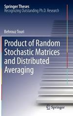 Product of Random Stochastic Matrices and Distributed Averaging