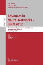 Advances in Neural Networks – ISNN 2012: 9th International Symposium on Neural Networks, ISNN 2012, Shenyang, China, July 11-14, 2012. Proceedings, Part I