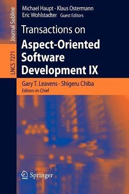Transactions on Aspect-Oriented Software Development IX - cover