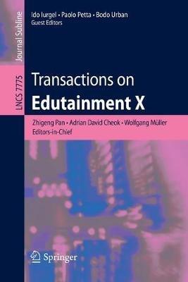 Transactions on Edutainment X - cover