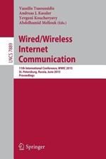 Wired/Wireless Internet Communication: 11th International Conference, WWIC 2013, St. Petersburg, Russia, June 5-7, 2013. Proceedings