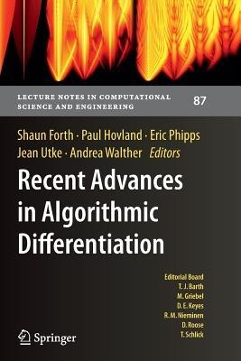 Recent Advances in Algorithmic Differentiation - cover