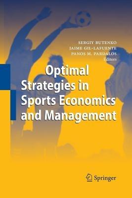 Optimal Strategies in Sports Economics and Management - cover