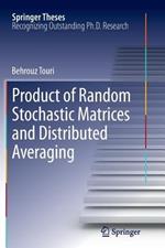 Product of Random Stochastic Matrices and Distributed Averaging